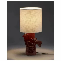 Lampe à poser en grès Paloma, Marie Michielssen | Rouge
