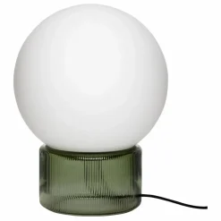 Lampe à poser en verre opalin | Vert