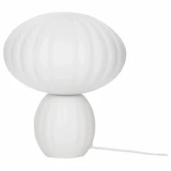 Lampe à poser en verre opalin | Blanc