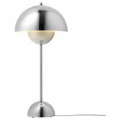 Lampe à poser Flowerpot VP3, Verner Panton, 1969 | Chromé