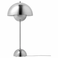Lampe à poser Flowerpot VP3, Verner Panton, 1969 | Chromé