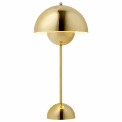 Lampe à poser Flowerpot VP3, Verner Panton | Doré