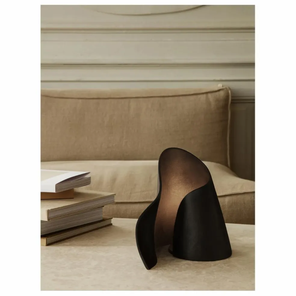 Lampe à poser Oyster en aluminium recyclé | Noir