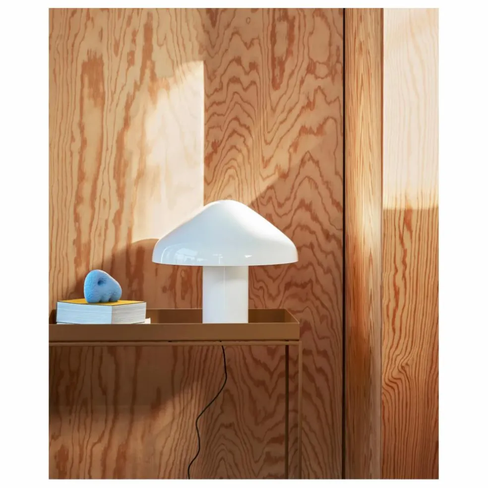 Lampe à poser Pao en verre opale | Blanc