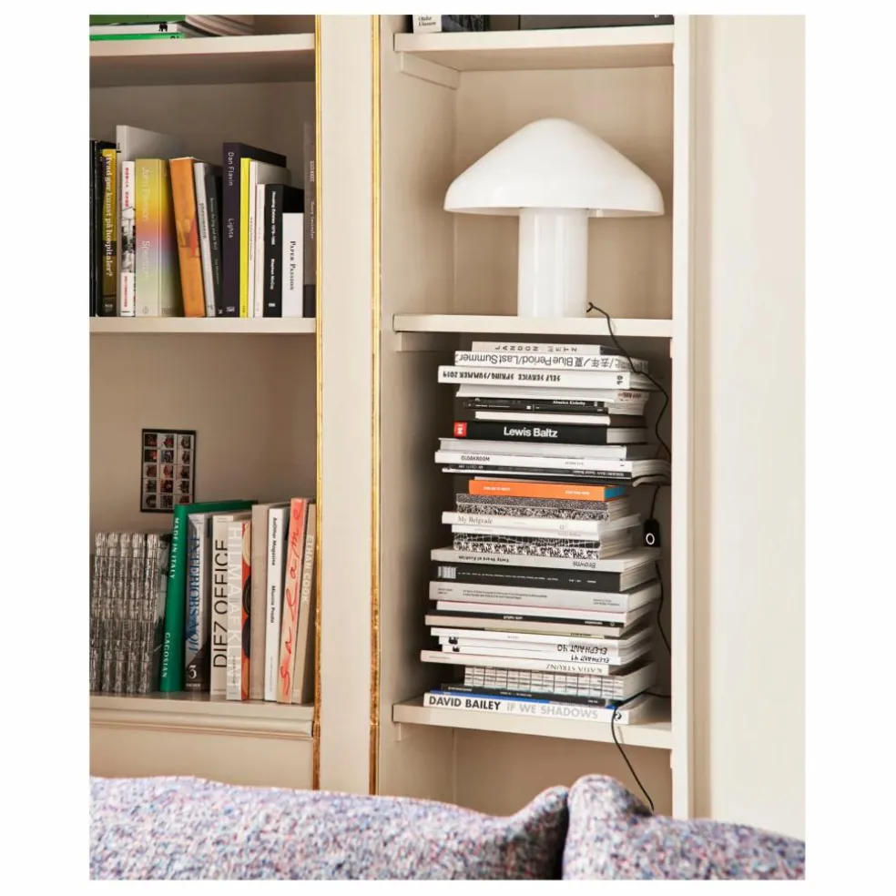 Lampe à poser Pao en verre opale | Blanc