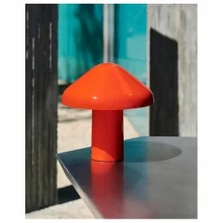 Lampe à poser Pao portative | Rouge
