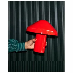 Lampe à poser Pao portative | Rouge