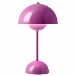 Lampe à poser portative Flowerpot VP9, Verner Panton | Rose