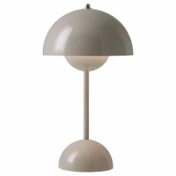 Lampe à poser portative Flowerpot VP9, Verner Panton | Gris