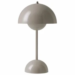 Lampe à poser portative Flowerpot VP9, Verner Panton | Gris
