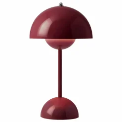 Lampe à poser portative Flowerpot VP9, Verner Panton | Prune