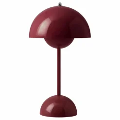 Lampe à poser portative Flowerpot VP9, Verner Panton | Prune