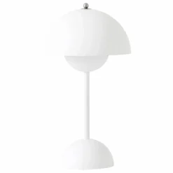 Lampe à poser portative Flowerpot VP9, Verner Panton | Blanc