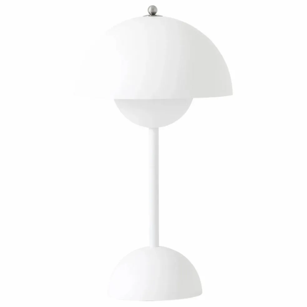Lampe à poser portative Flowerpot VP9, Verner Panton | Blanc