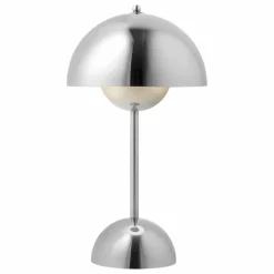 Lampe à poser portative Flowerpot VP9, Verner Panton | Chromé