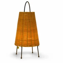 Lampe à poser Porti en rotin