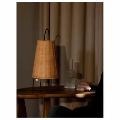 Lampe à poser Porti en rotin
