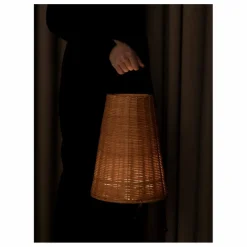 Lampe à poser Porti en rotin