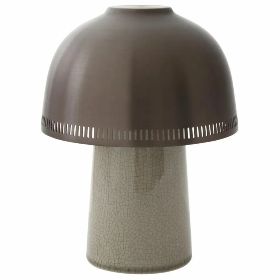 Lampe à poser Raku portative | Bronze