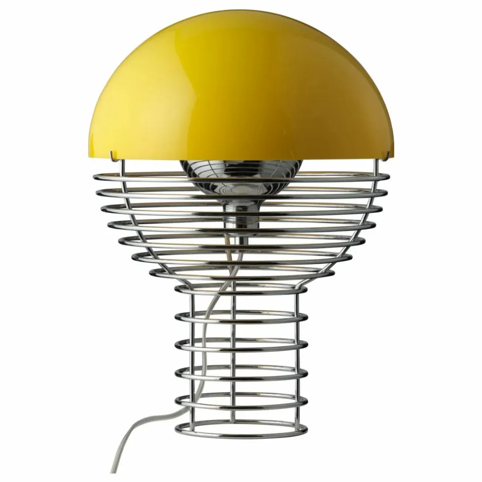 Lampe à poser Wire - Verner Panton | Jaune