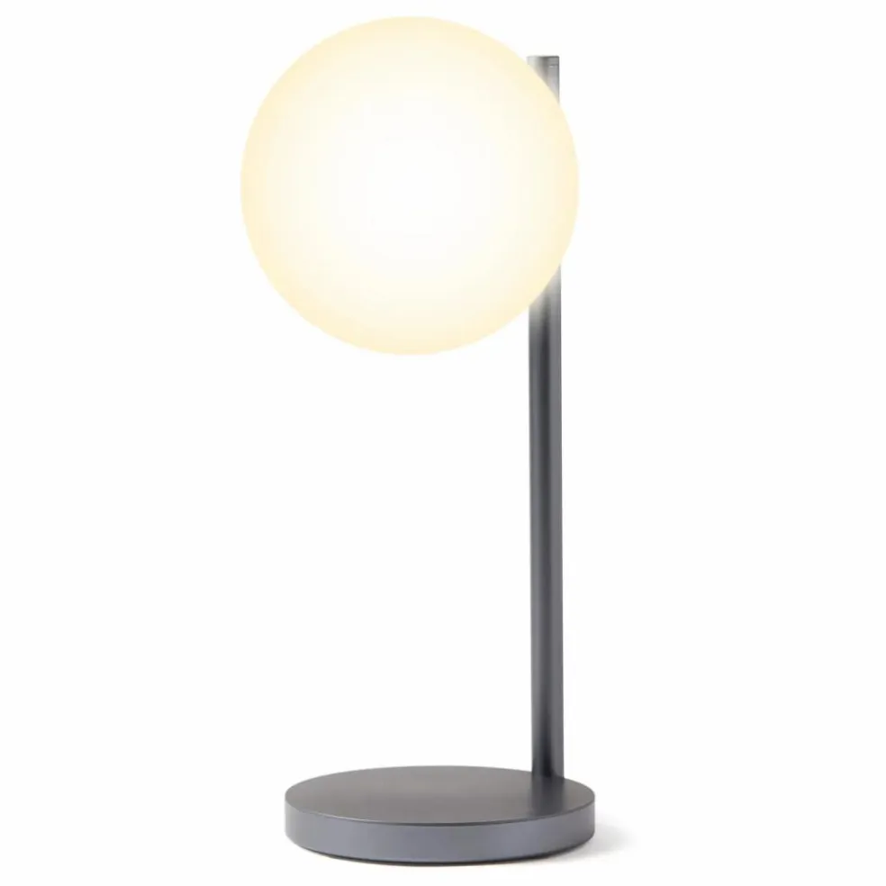 Lampe de bureau LED et support de chargement Bubble | Gris métal