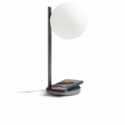 Lampe de bureau LED et support de chargement Bubble | Gris métal