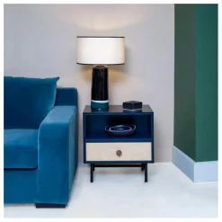 Lampe de table Sicilia H60 cm | Bleu Sarah