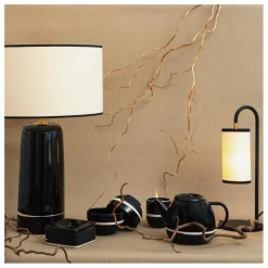 Lampe de table Sicilia H60 cm | Radis noir