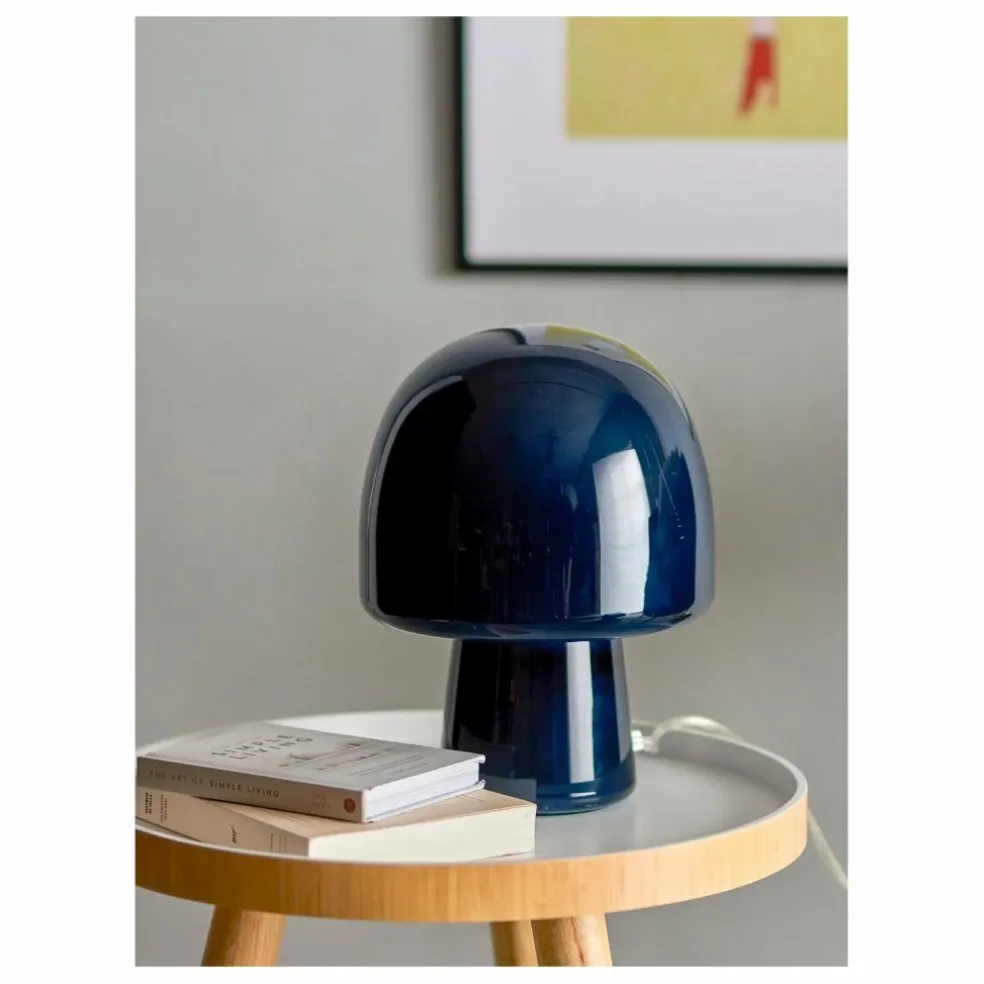 Lampe en verre Paddy | Bleu