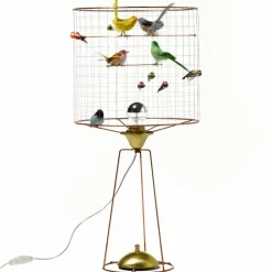 Lampe haute à poser volière