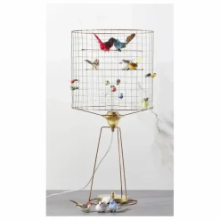 Lampe haute à poser volière