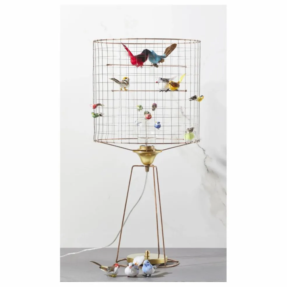 Lampe haute à poser volière