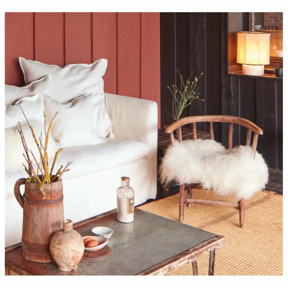 Lampe Kalé en grès | Blanc