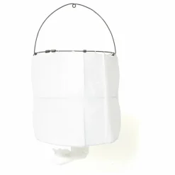 Lampe Koushi en métal et coton | Blanc
