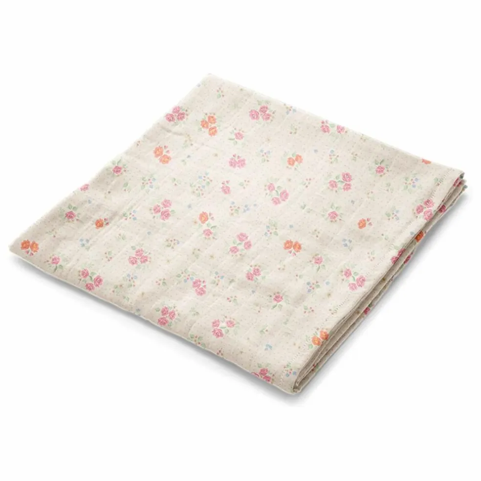 Lange d'emmaillotage en coton bio Nonoka | Rose