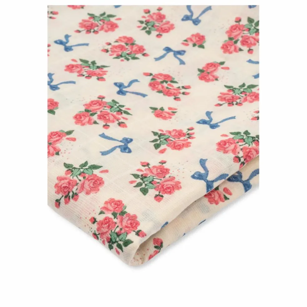 Lange d'emmaillotage en coton bio Bella Rosita | Rose