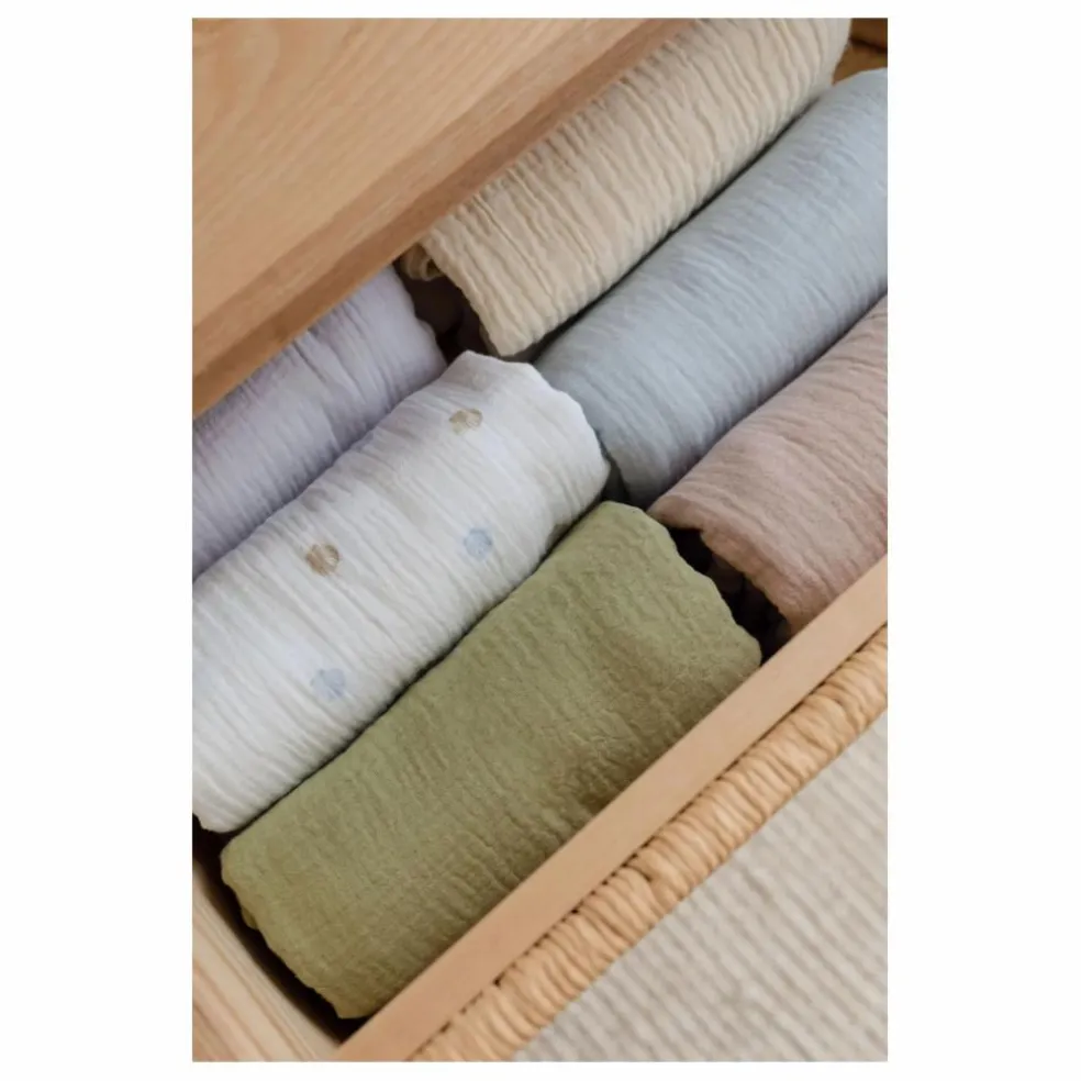 Lange d'emmaillotage en coton bio | Lavande