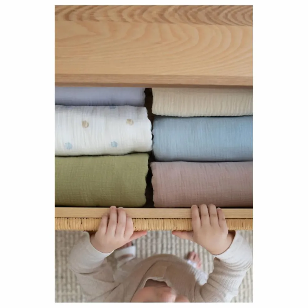 Lange d'emmaillotage en coton bio | Avocat