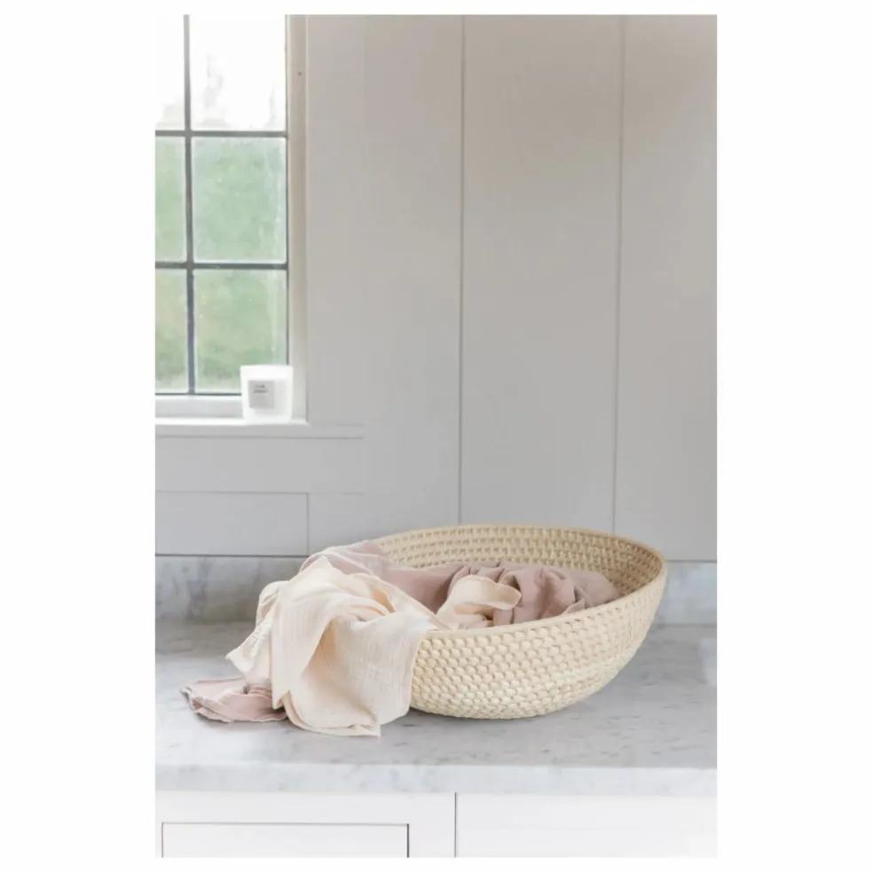 Lange d'emmaillotage en coton bio | Rose