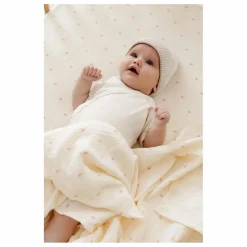Lange d'emmaillotage Ribbon en coton bio | Ecru