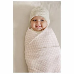 Lange d'emmaillotage Rosewater en coton bio | Rose pâle