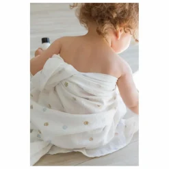 Lange d'emmaillotage Seaside en coton bio | Seaside
