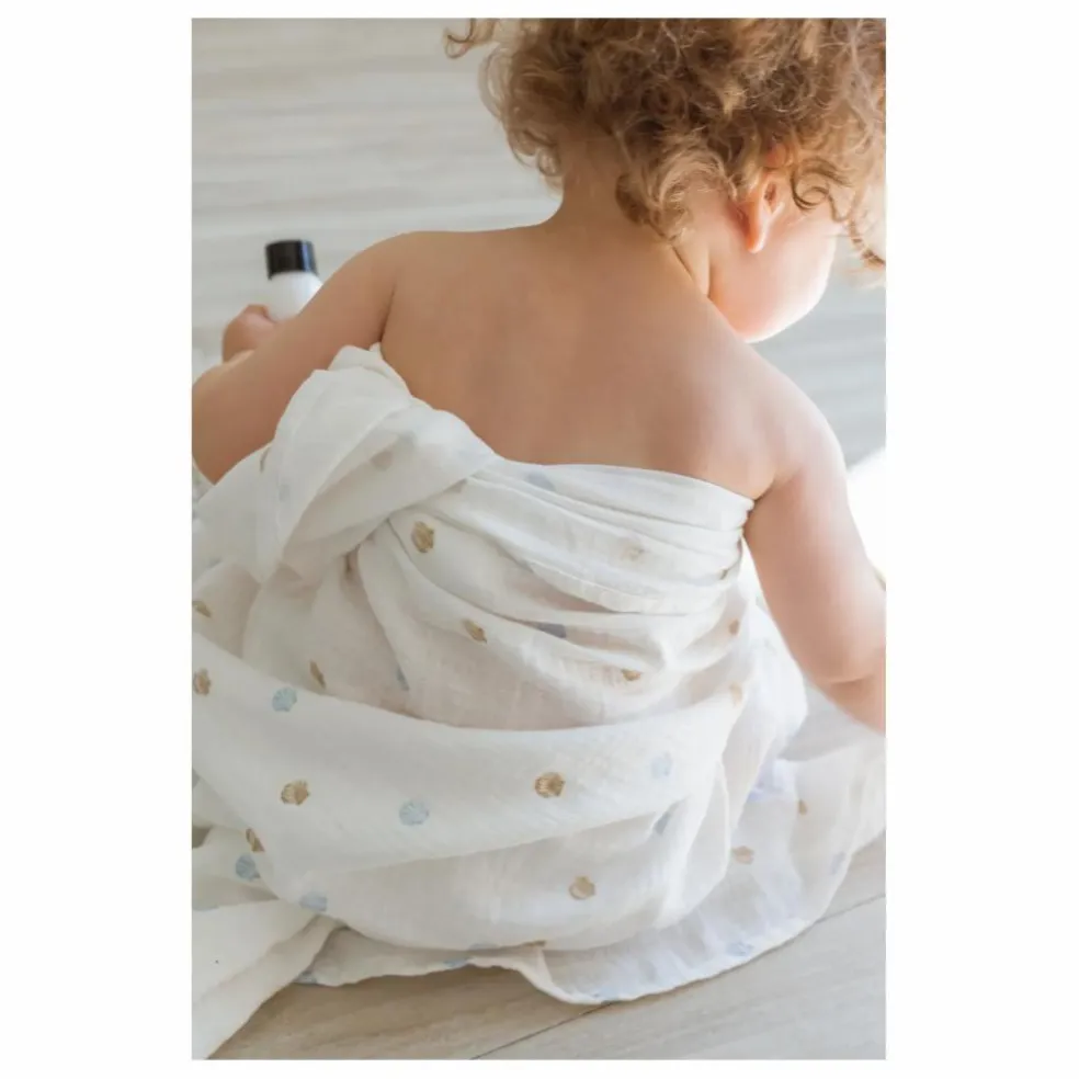 Lange d'emmaillotage Seaside en coton bio | Seaside