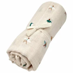 Lange en mousseline de coton | Blanc