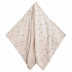 Langes Bleu en mousseline de coton - Set de 3 | Bleu