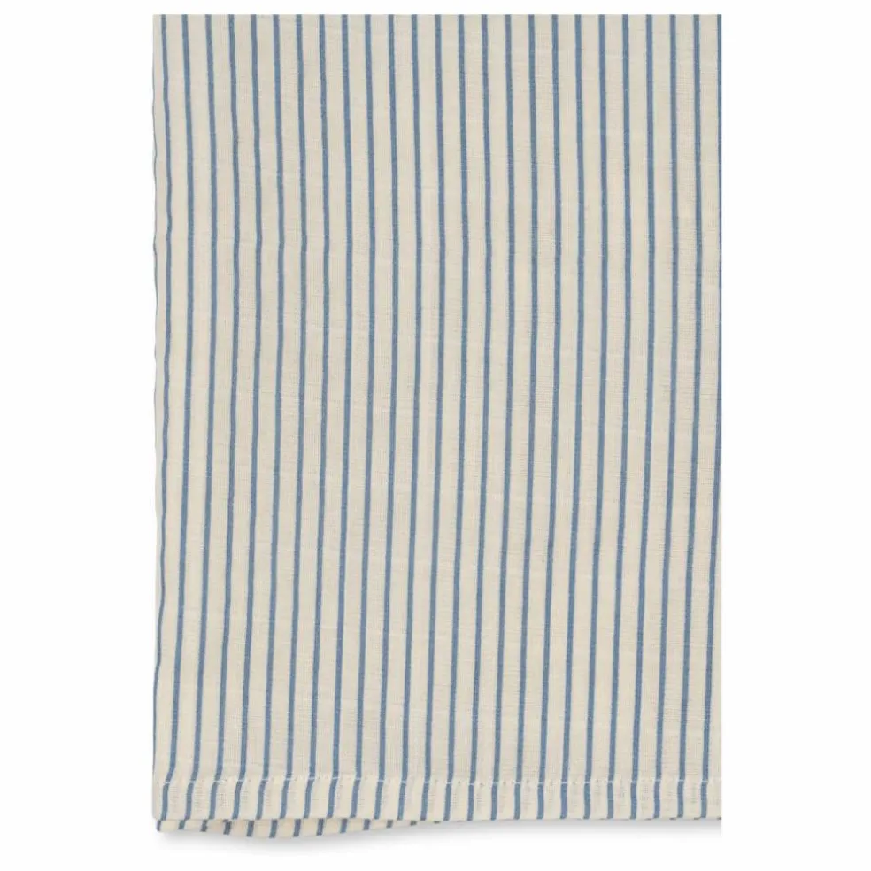 Langes en coton bio Stripes - Set de 3 | Bleu