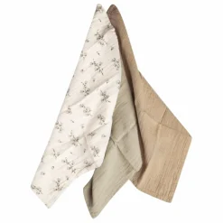 Langes en gaze de coton Bluebell - Set de 3 | Crème