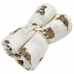 Langes en mousseline de coton - Set de 2 | Ecru