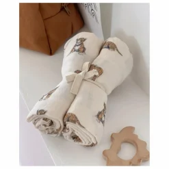 Langes en mousseline de coton - Set de 2 | Ecru
