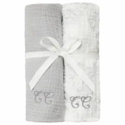 Langes Toile de Jouy - Set de 2 | Gris